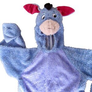 Eeyore Plush Costume Blue Disney Winnie the Pooh Donkey Child M Size HALLOWEEN